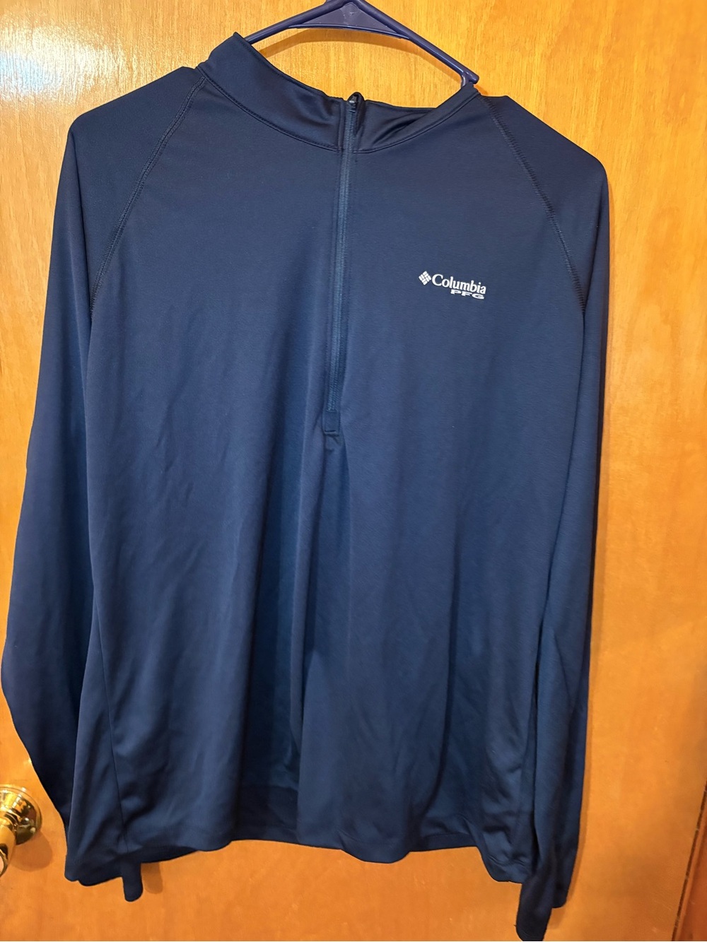 Navy Columbia pfg long sleeve quarter zip women’s xl
